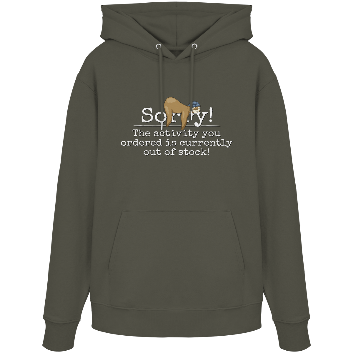 No-Activity Faultier - Organic Hoodie