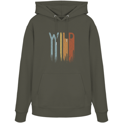 Wild Retro Schriftzug - Organic Hoodie