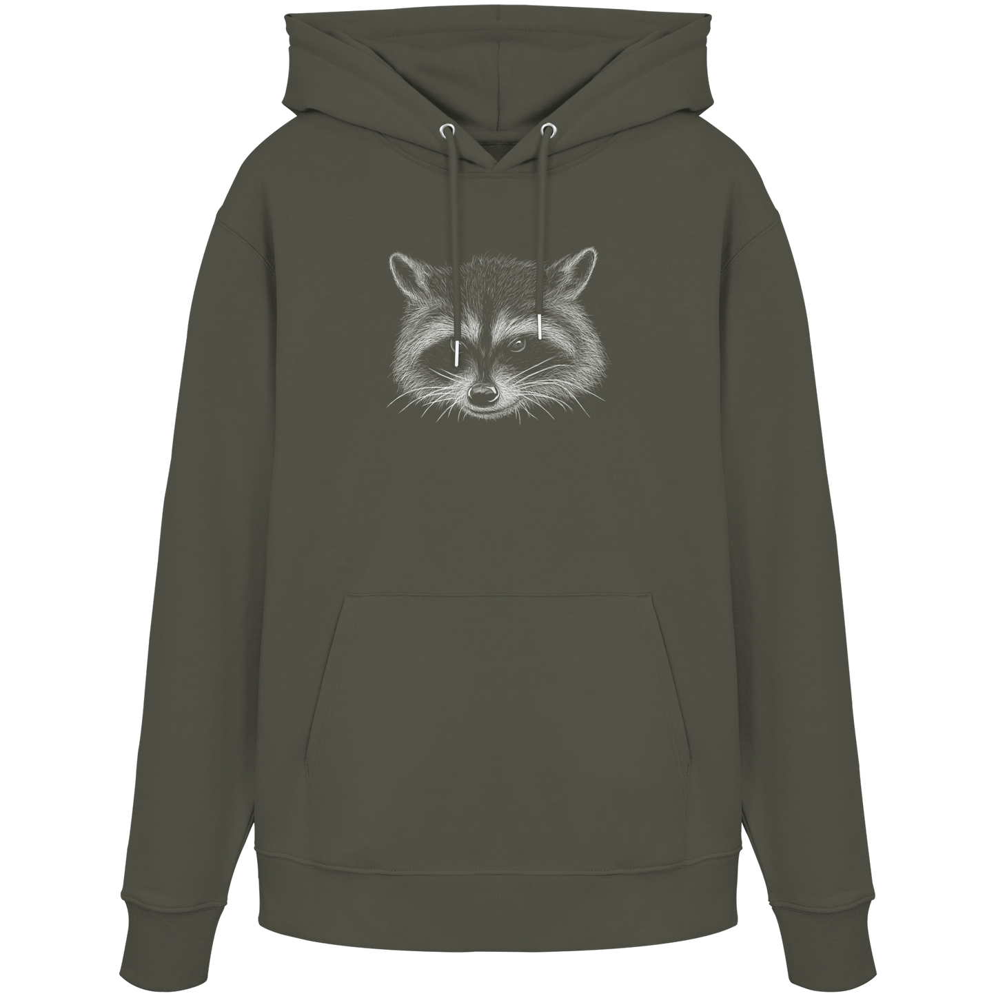 Waschbär Illustration Kritzelkunst - Organic Hoodie
