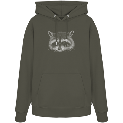 Waschbär Illustration Kritzelkunst - Organic Hoodie