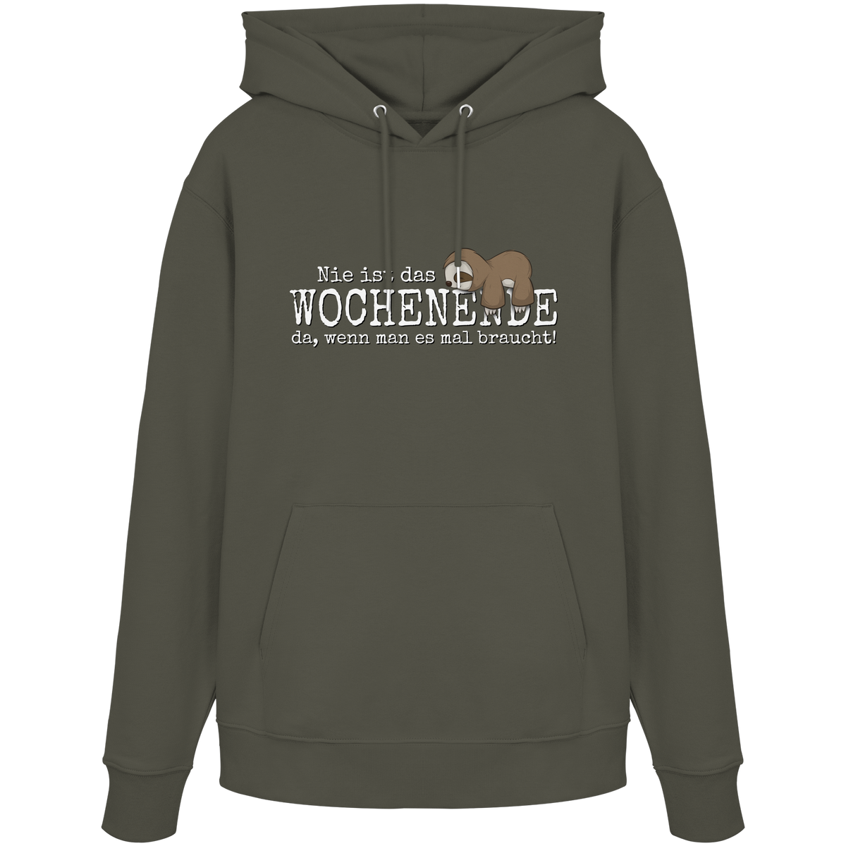 Kawaii Faultier Wochenende - Organic Hoodie