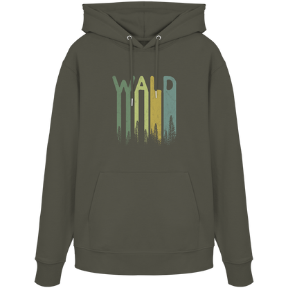 Wald Retro Forst Schriftzug - Organic Hoodie