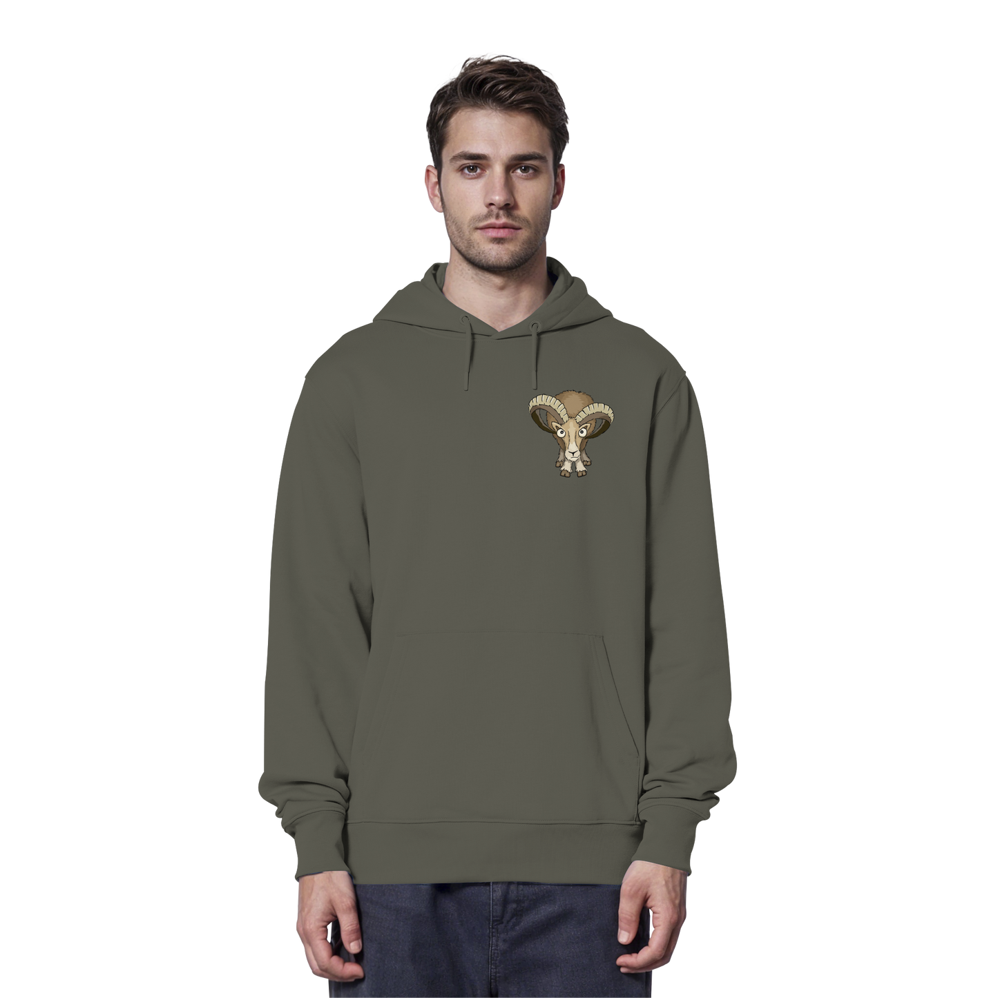 Bockiges Mufflon Widder Schafbock - Organic Hoodie