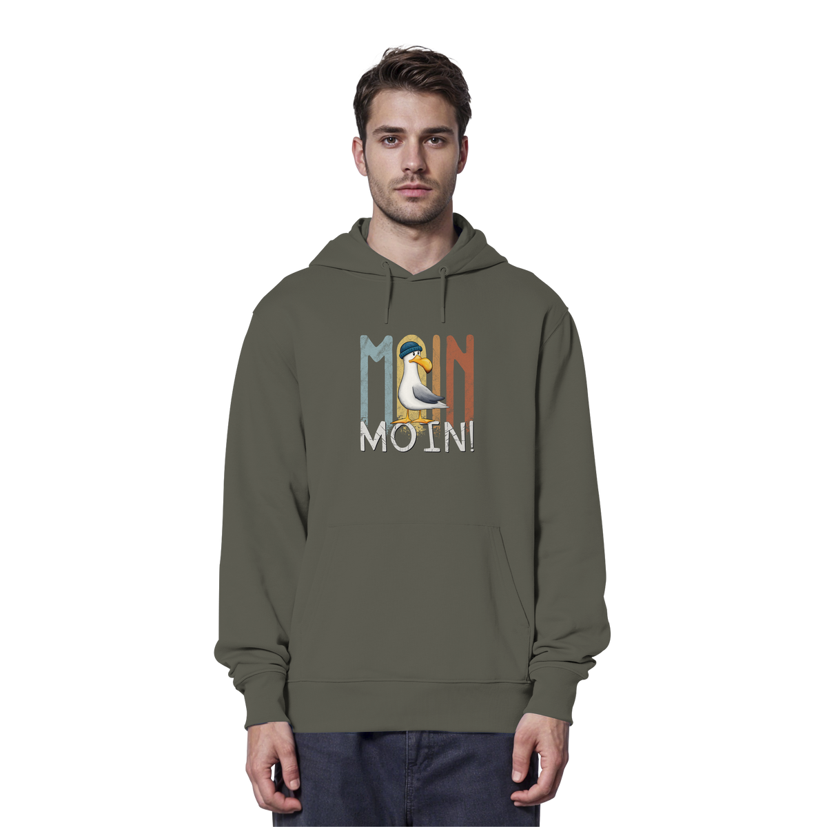 Moin Moin norddeutsche Möwe - Organic Hoodie