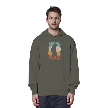 Retro Bären-Silhouette - Organic Hoodie