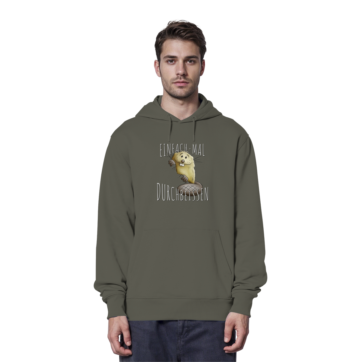 Einfach mal Durchbeissen Biber - Organic Hoodie
