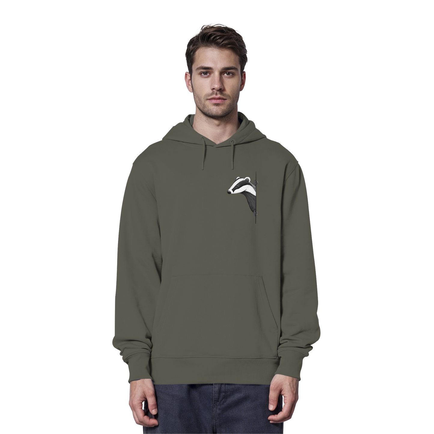 Lässiger Dachs Meister Grimbart - Organic Hoodie