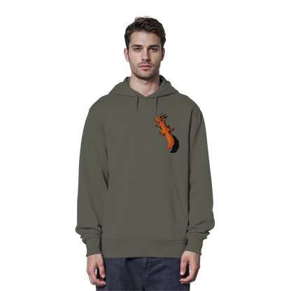 Süßes Eichhörnchen klettert - Organic Hoodie