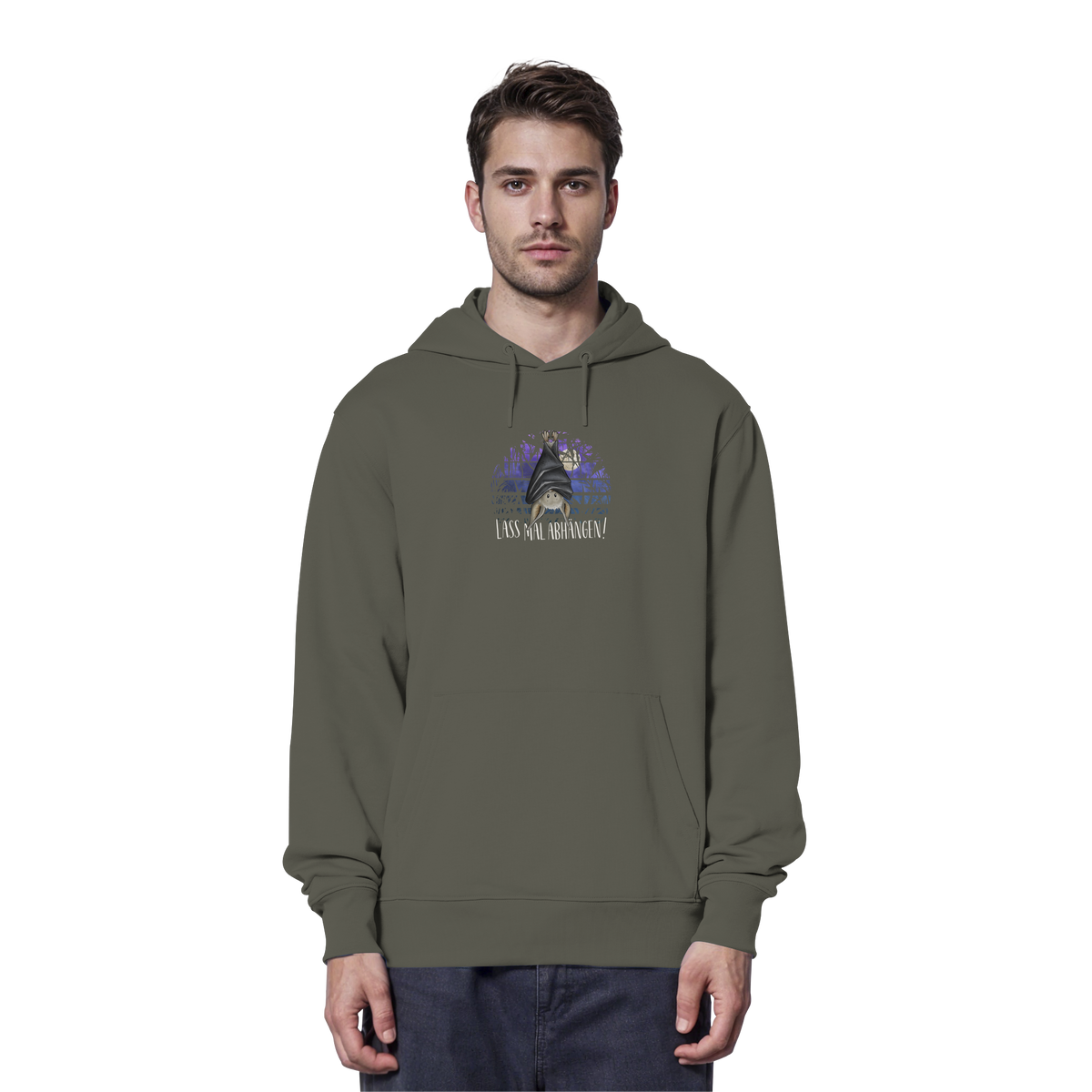 Lass mal abhängen Fledermaus - Organic Hoodie