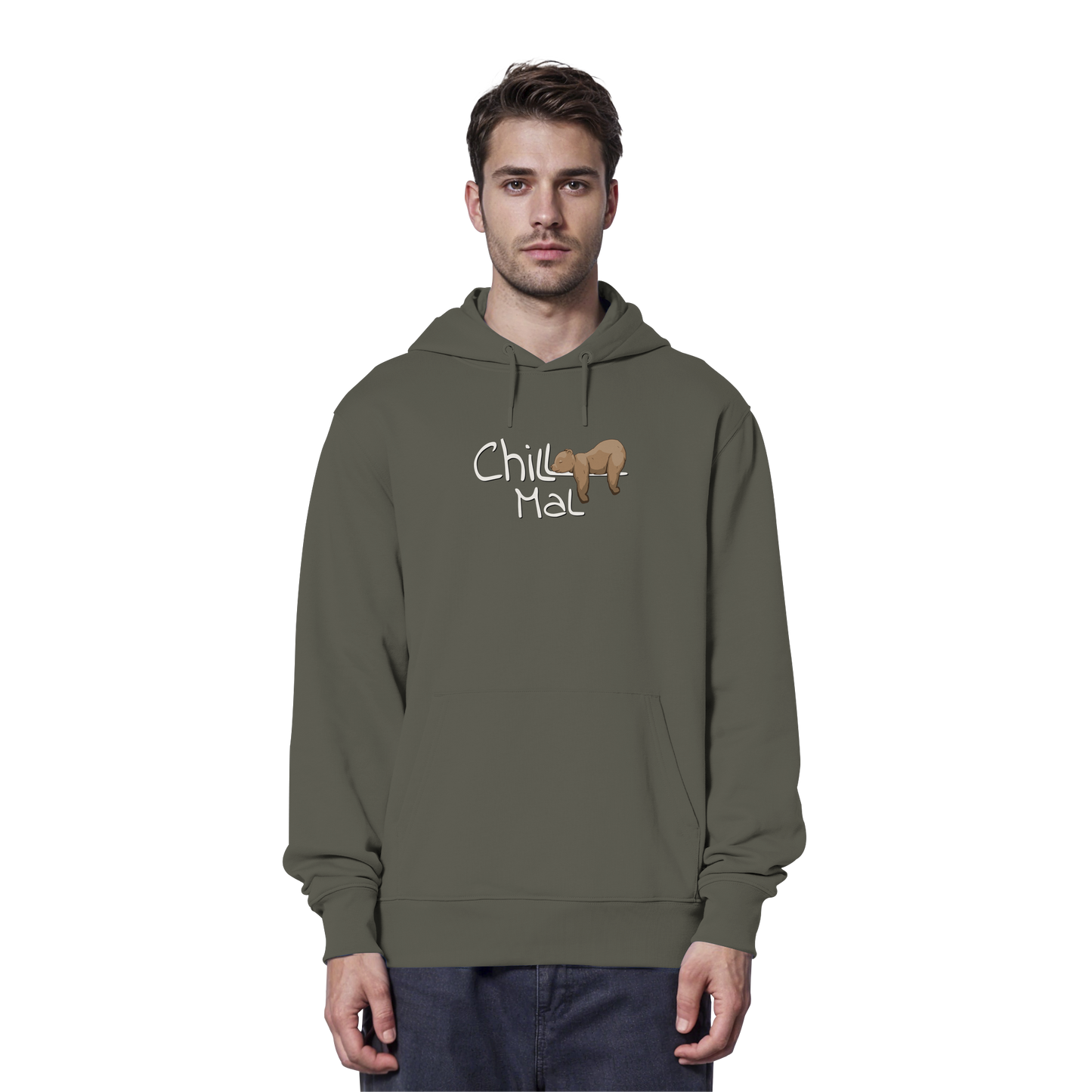 Chill Mal schläfriger Braunbär - Organic Hoodie