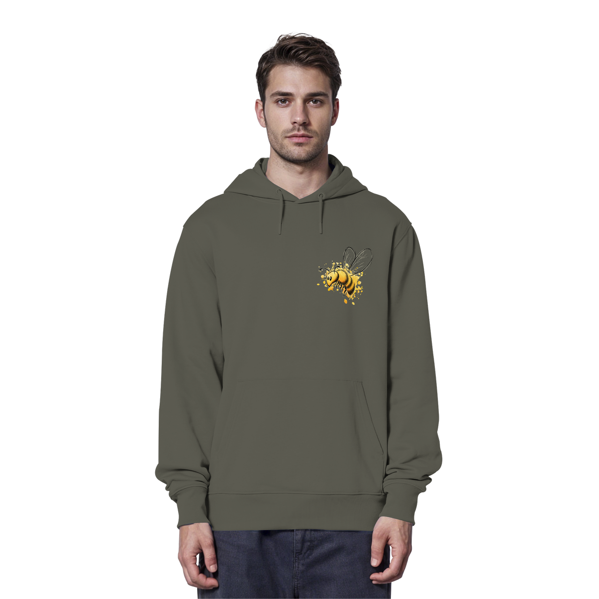 Lässige kleine Honig-Biene - Organic Hoodie