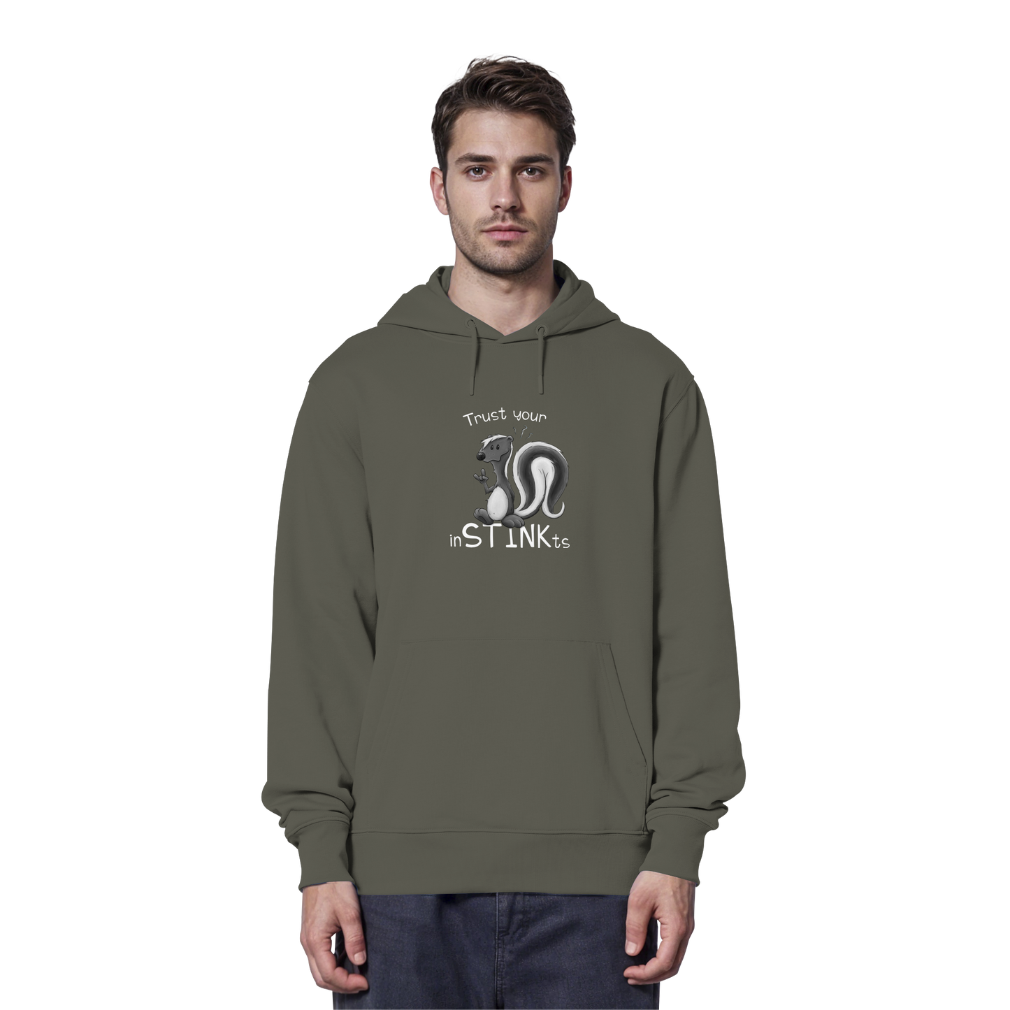 Trust Your inSTINKts Stinktier Humor - Organic Hoodie