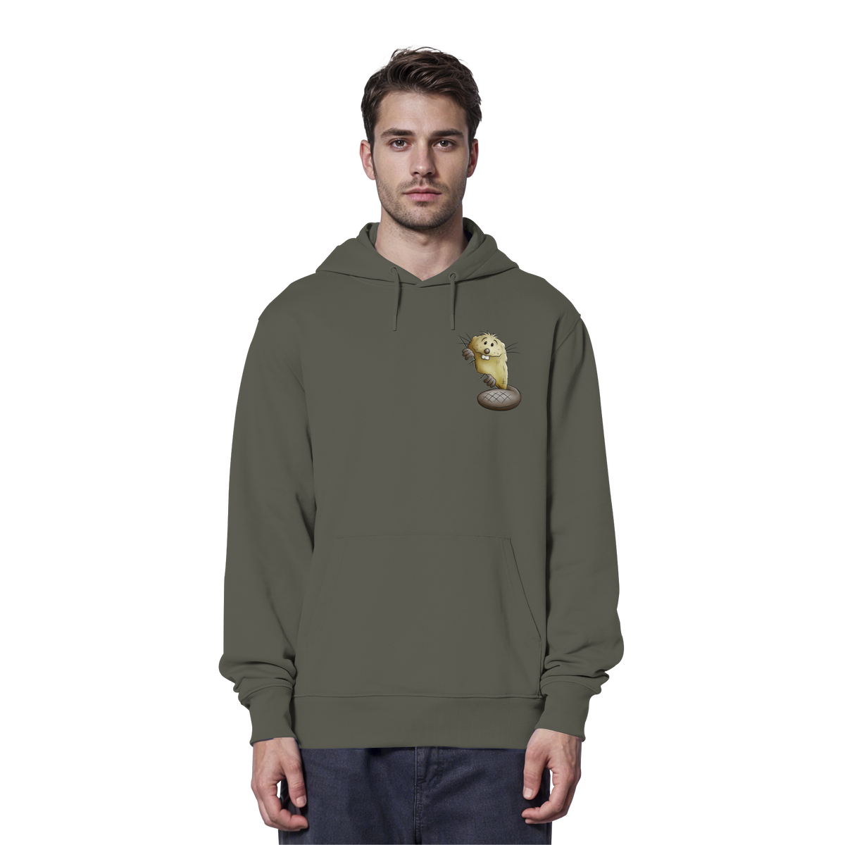 Lustiger frecher Biber - Organic Hoodie