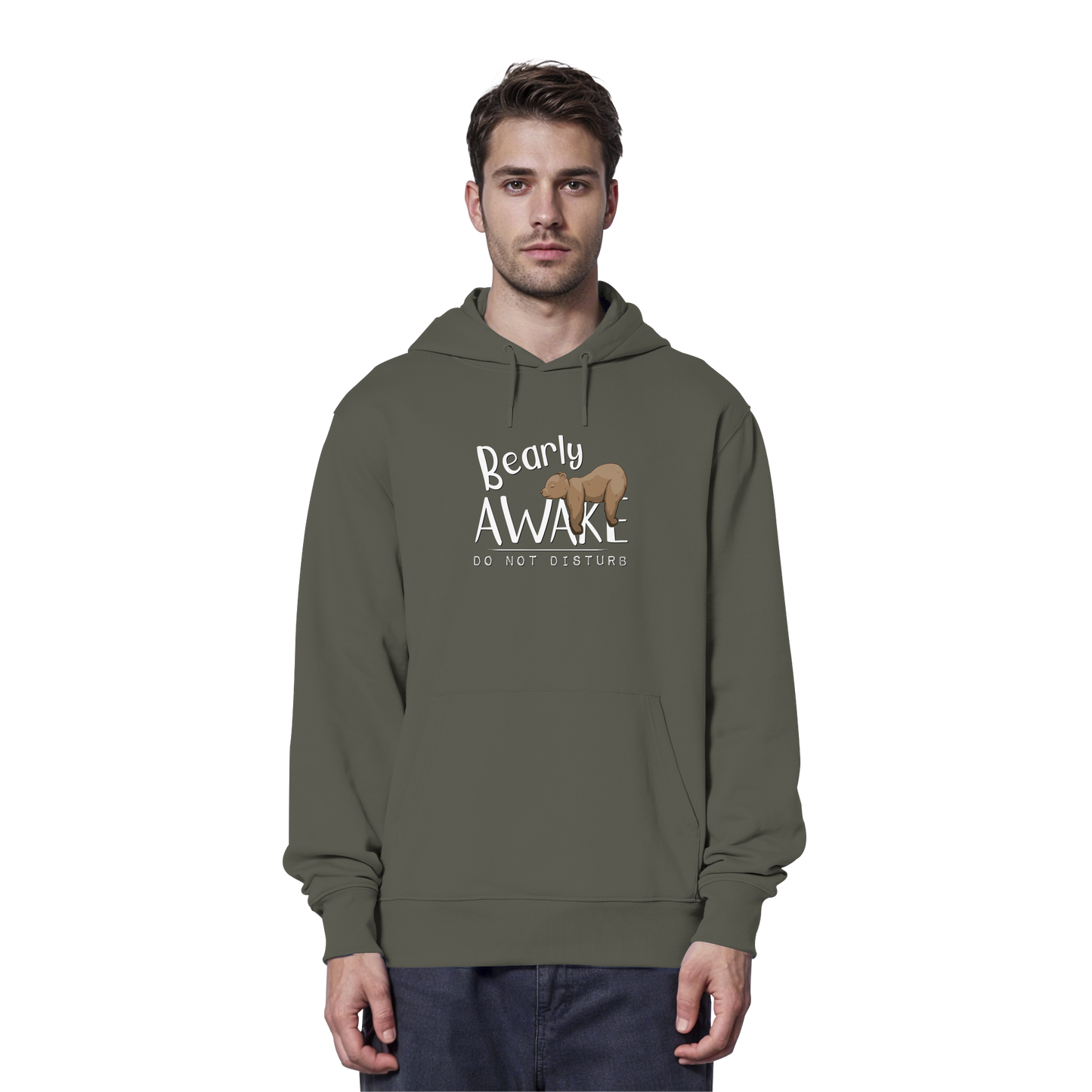 Bearly Awake Bitte nicht stören Bär - Organic Hoodie