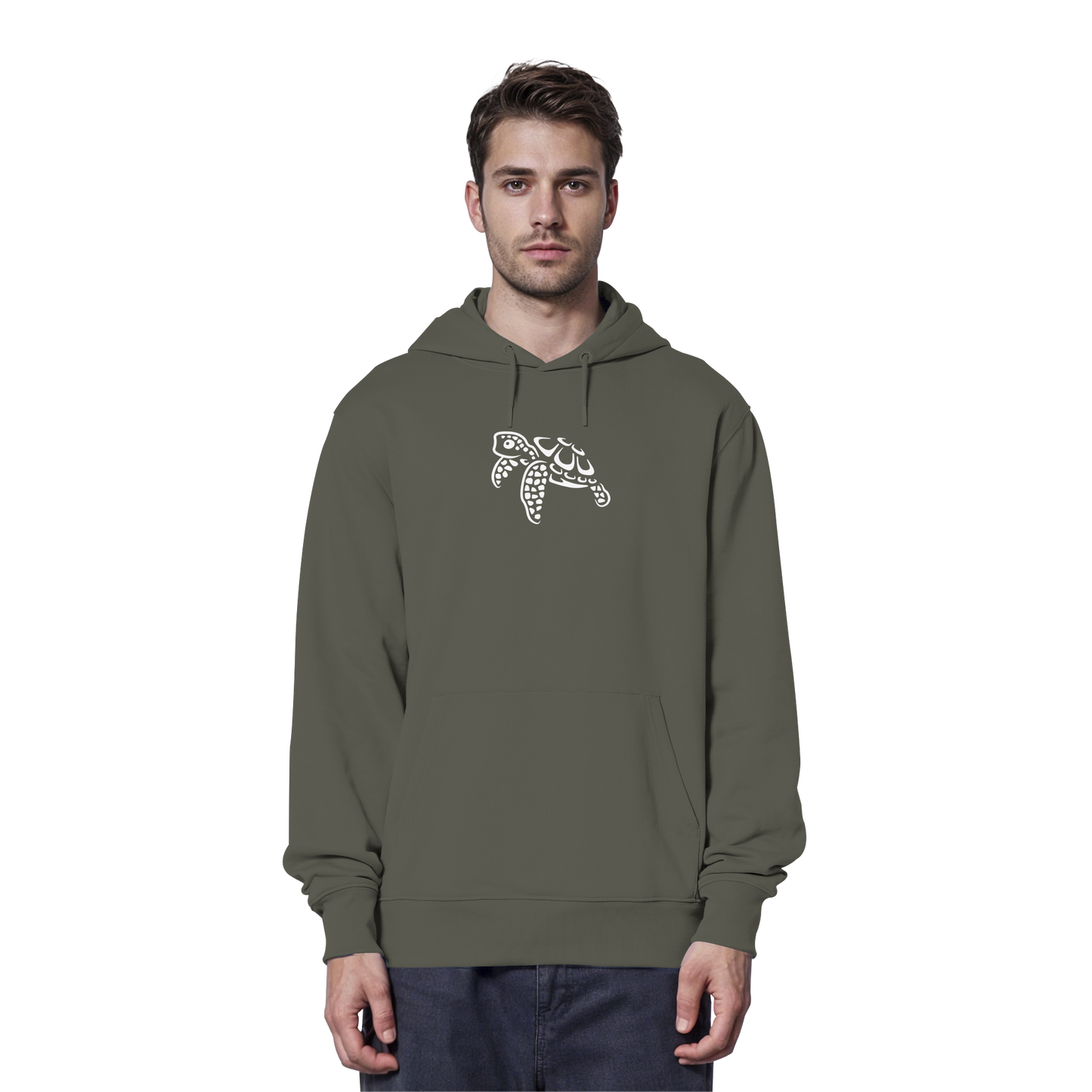 schwimmende Meeres-Schildkröte - Organic Hoodie