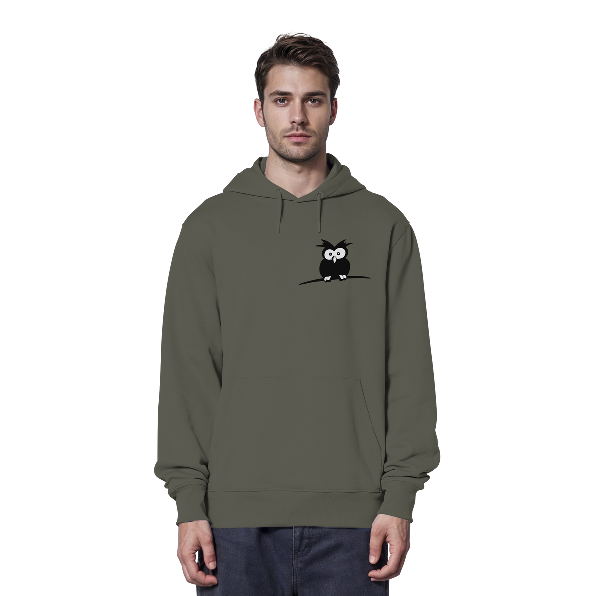 Kleine struppige Eule - Organic Hoodie