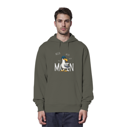 Moin Moin Lässige Hipster Möwe  - Organic Hoodie