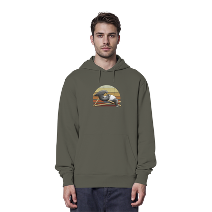 Lässiger Retro Sundown Tapir - Organic Hoodie
