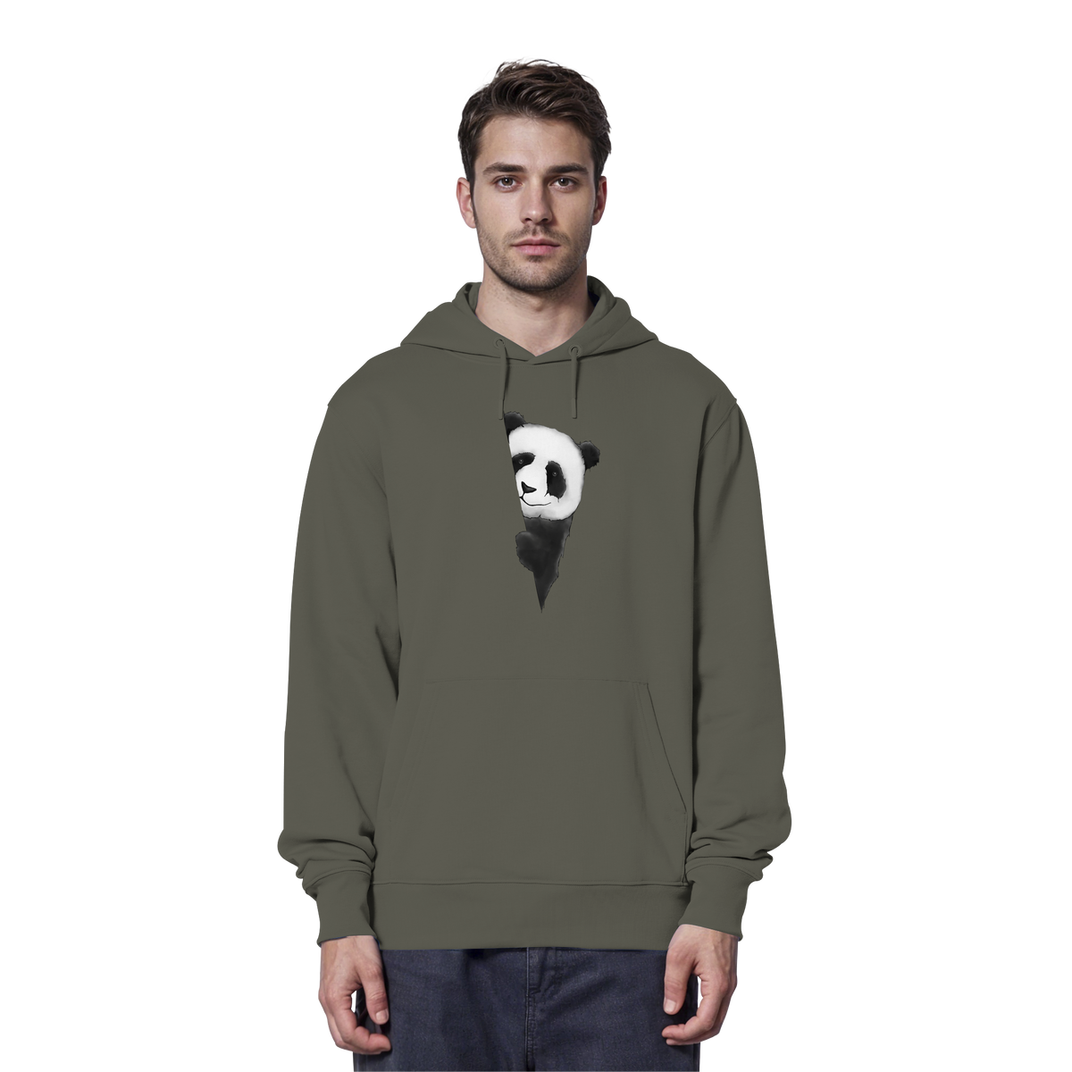 Panda Bär Illustration - Organic Hoodie