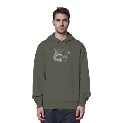 I Speak Wildlife And I Know Waschbär - Organic Hoodie