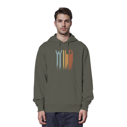 Wild Retro Schriftzug - Organic Hoodie