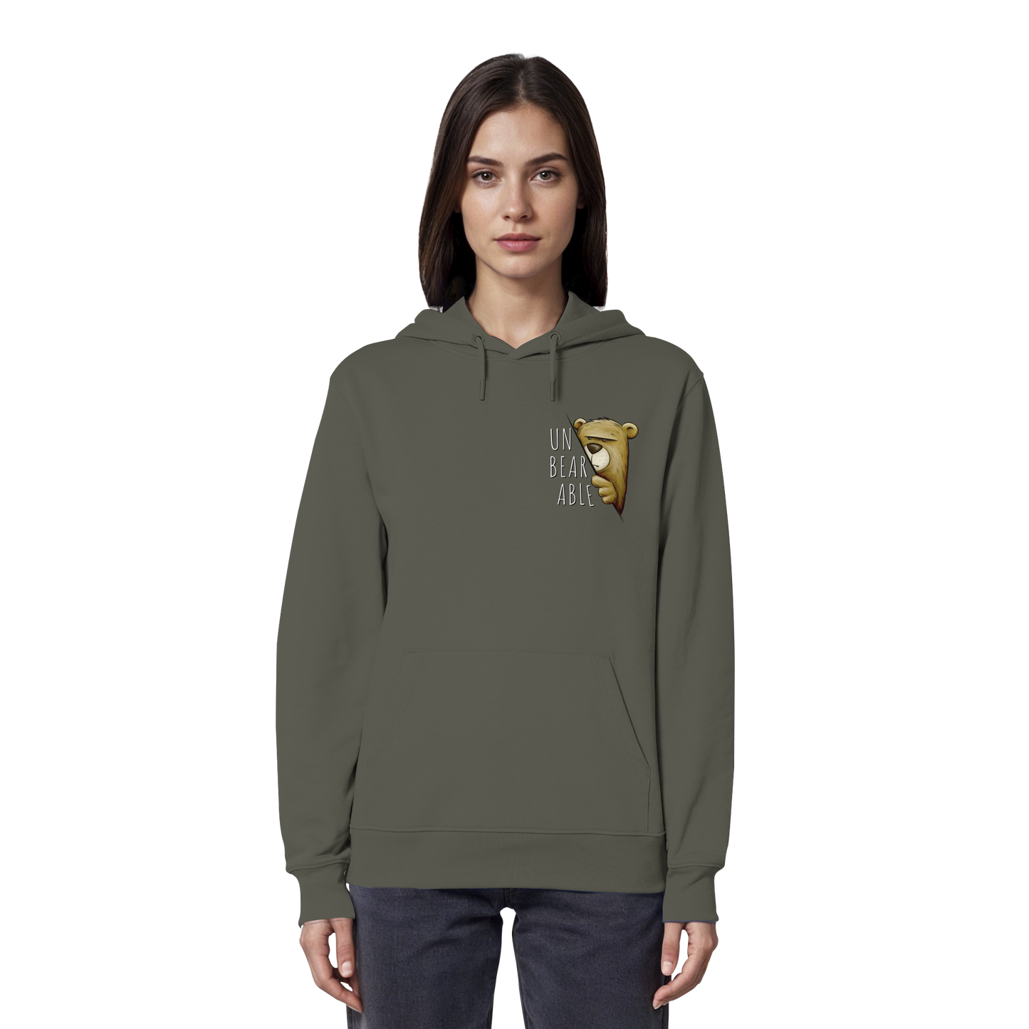 Unbearable – Unerträglich Bär - Organic Hoodie