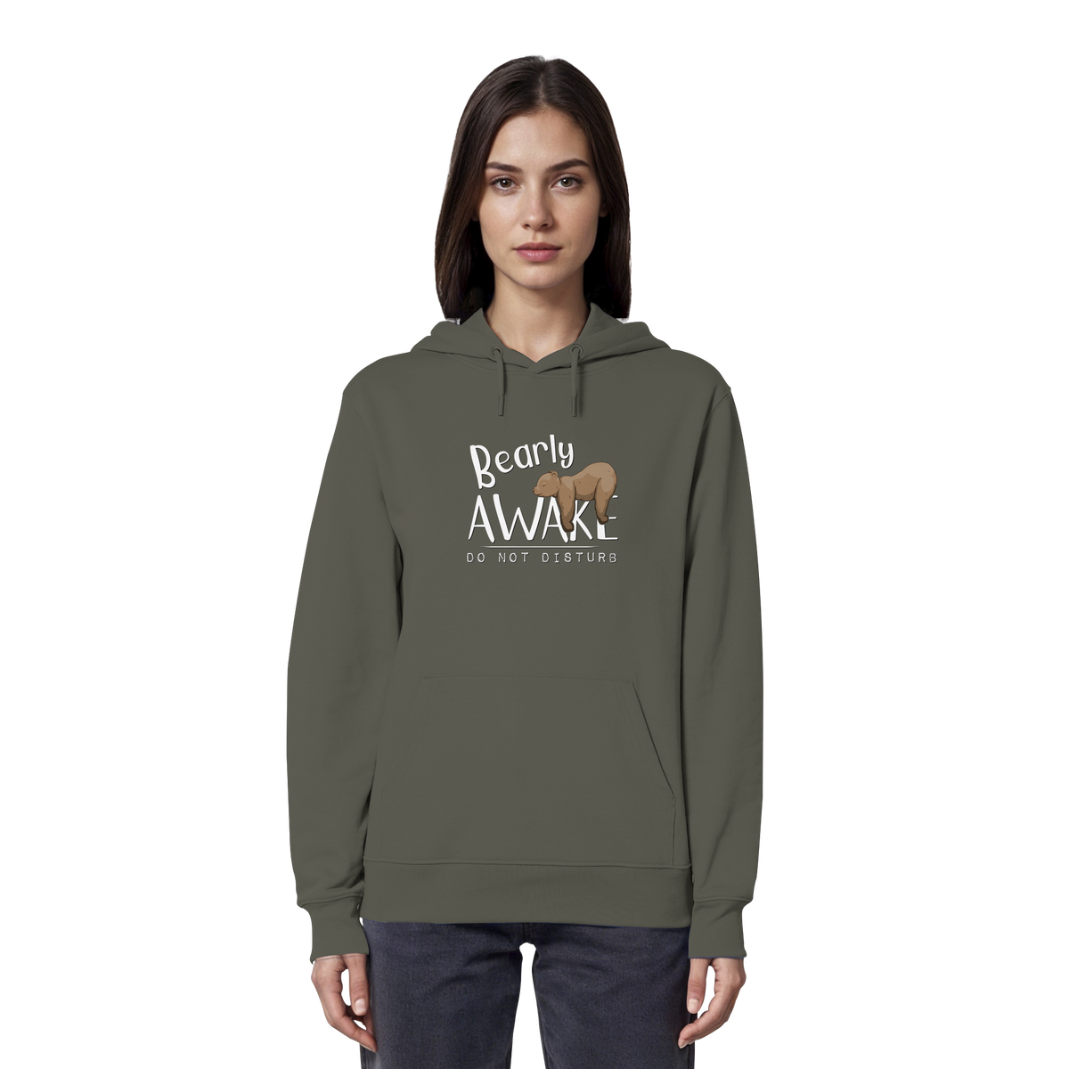 Bearly Awake Bitte nicht stören Bär - Organic Hoodie