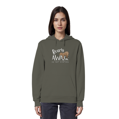 Bearly Awake Bitte nicht stören Bär - Organic Hoodie