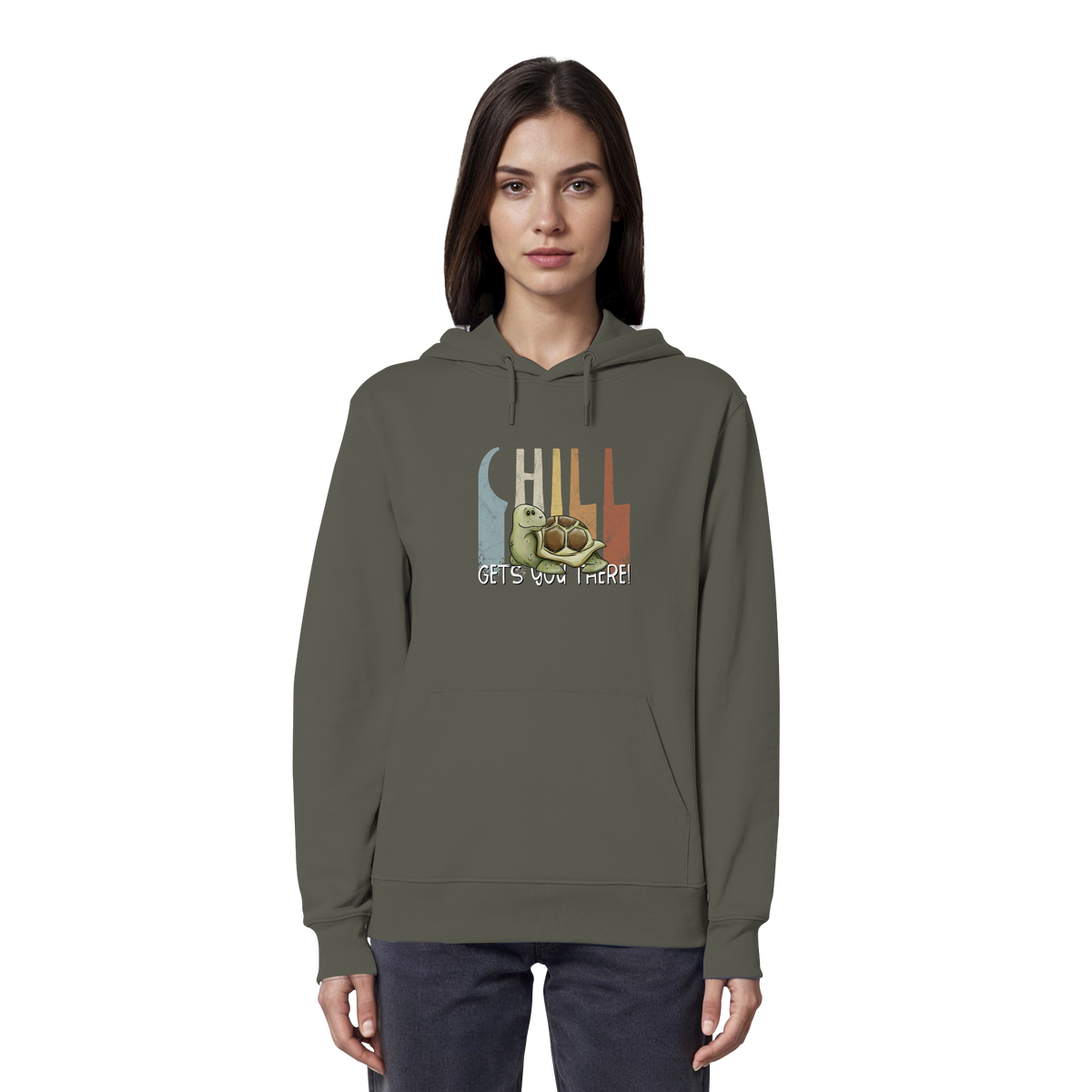 Gechillt gemütliche Schildkröte - Organic Hoodie