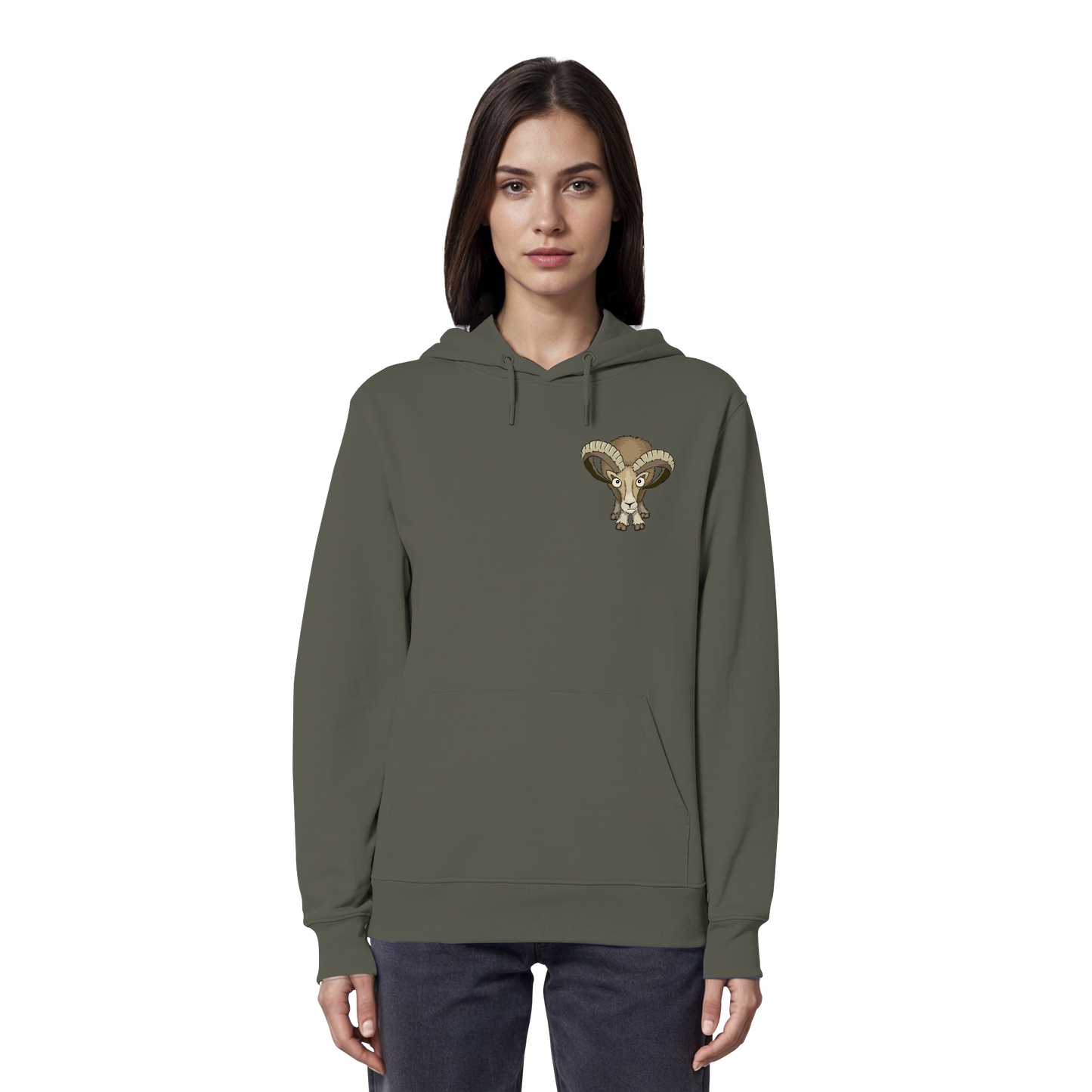 Bockiges Mufflon Widder Schafbock - Organic Hoodie