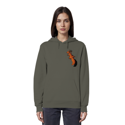 Süßes Eichhörnchen klettert - Organic Hoodie