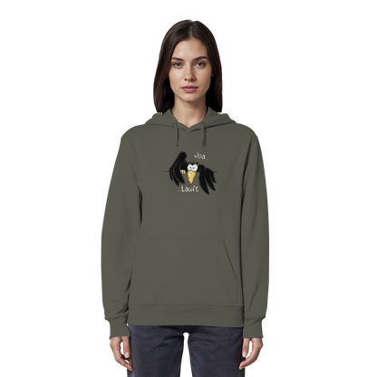 Joa Läuft Krähe gechillter Rabe - Organic Hoodie