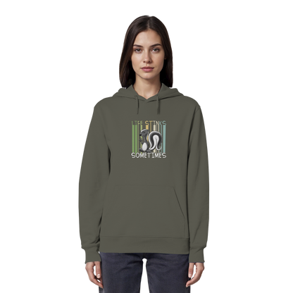 Life Stinks Sometimes Stinktier Weisheit - Organic Hoodie
