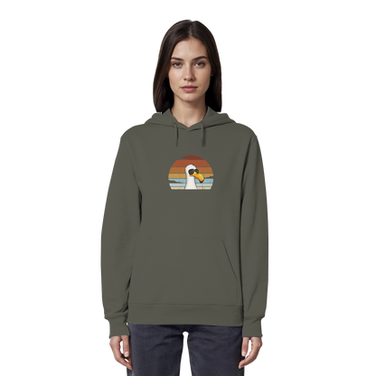 Cool lässige Retro Möwe - Organic Hoodie