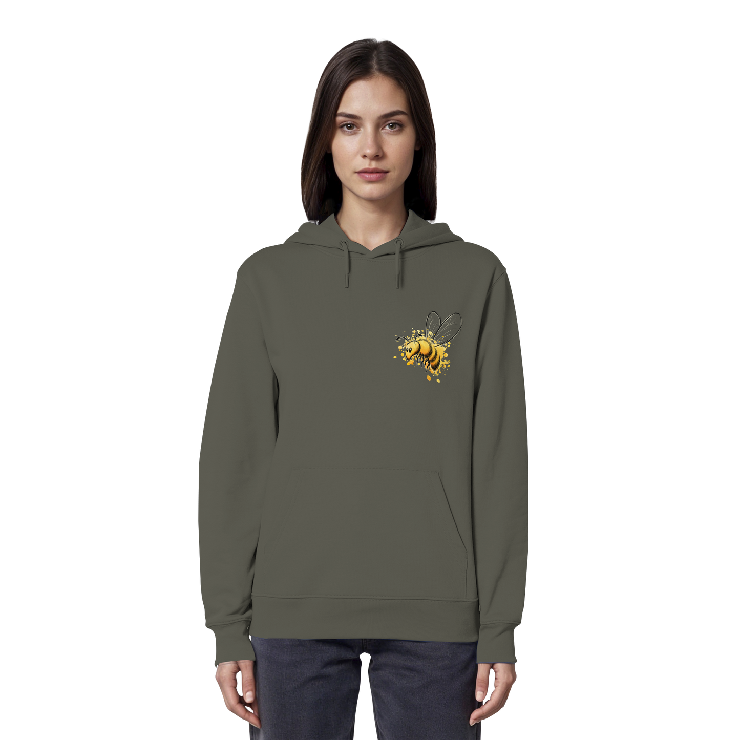 Lässige kleine Honig-Biene - Organic Hoodie