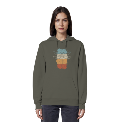 Retro Kunst Libelle | Vintage Dragonfly - Organic Hoodie