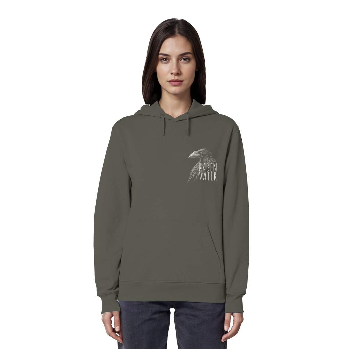 Rabenvater schwarzer Rabe Krähe - Organic Hoodie
