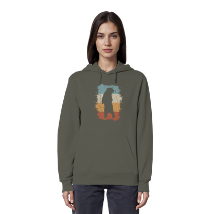 Retro Bären-Silhouette - Organic Hoodie