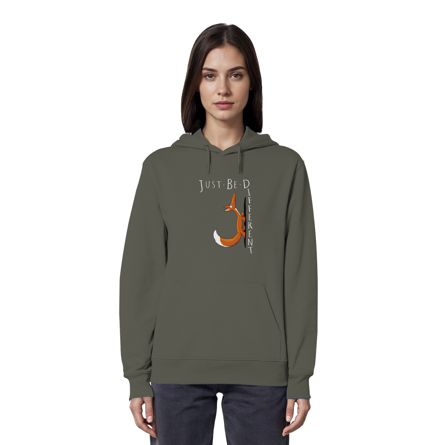 Just Be Different | Sei Anders, kleiner Fuchs - Organic Hoodie