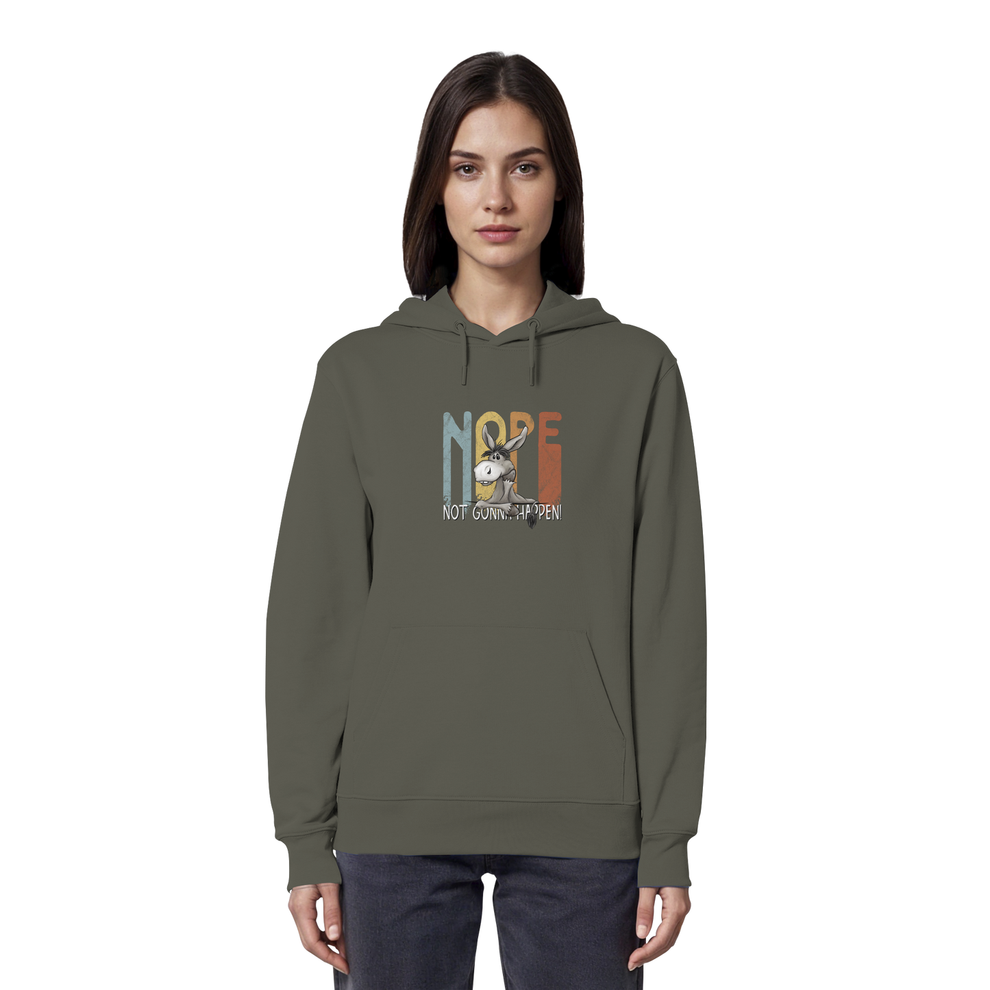 Nope | bockiger Esel - Organic Hoodie