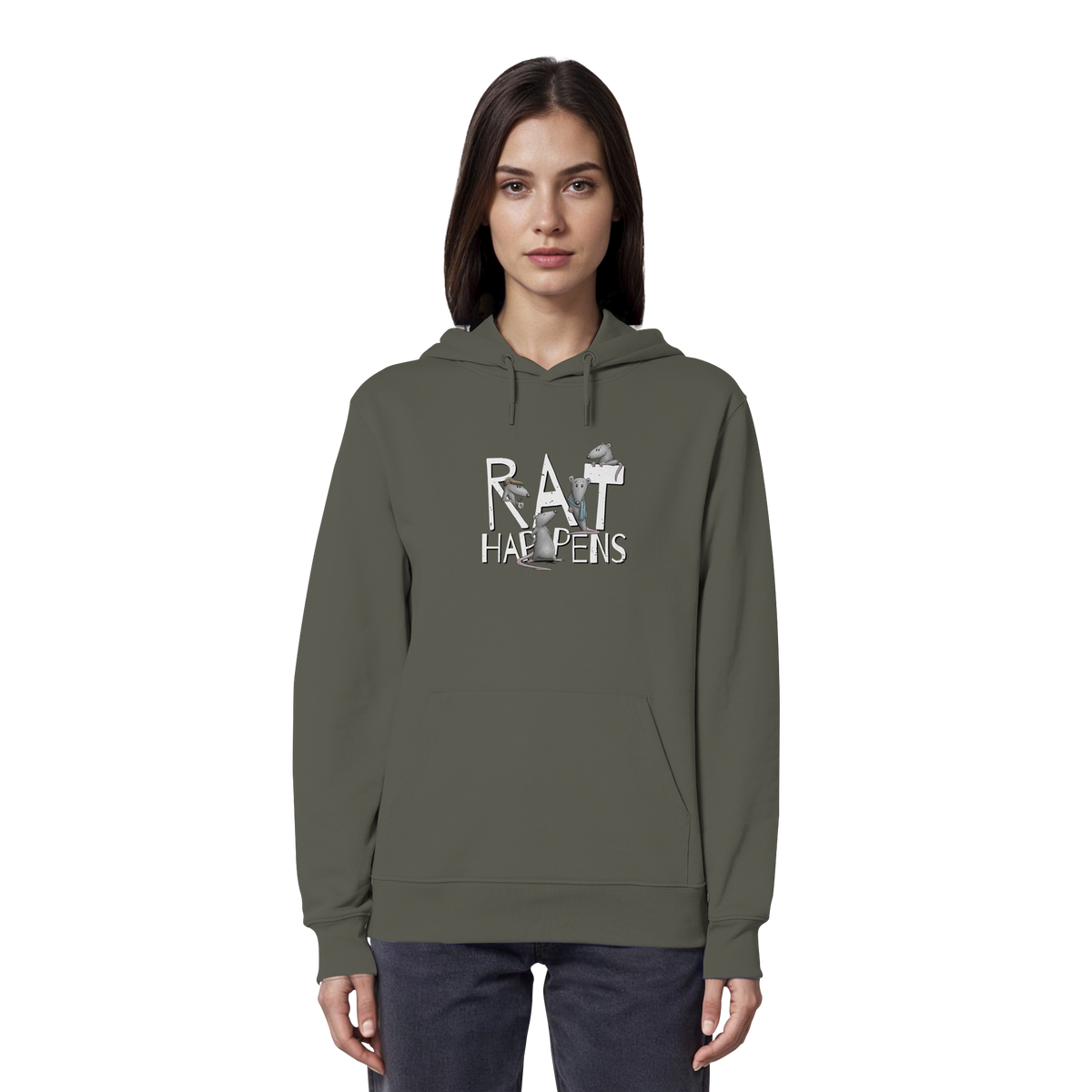 Rat Happens Ratten - Organic Hoodie