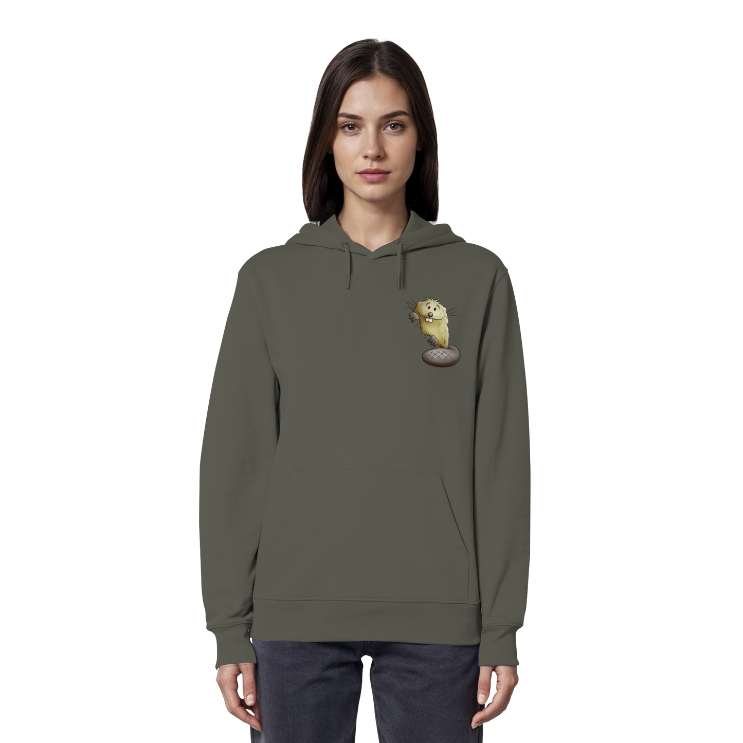 Lustiger frecher Biber - Organic Hoodie