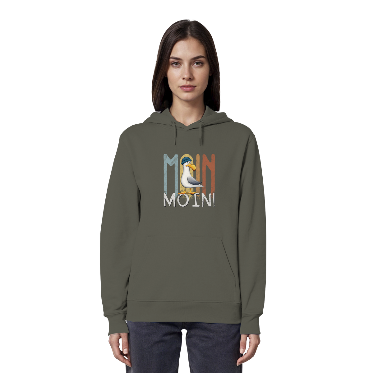 Moin Moin norddeutsche Möwe - Organic Hoodie