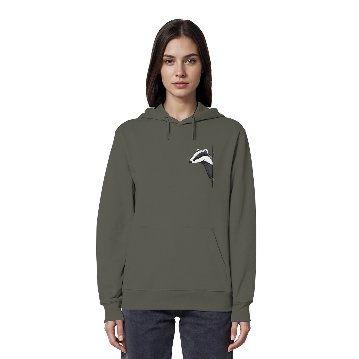 Lässiger Dachs Meister Grimbart - Organic Hoodie