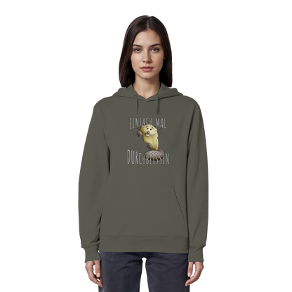 Einfach mal Durchbeissen Biber - Organic Hoodie