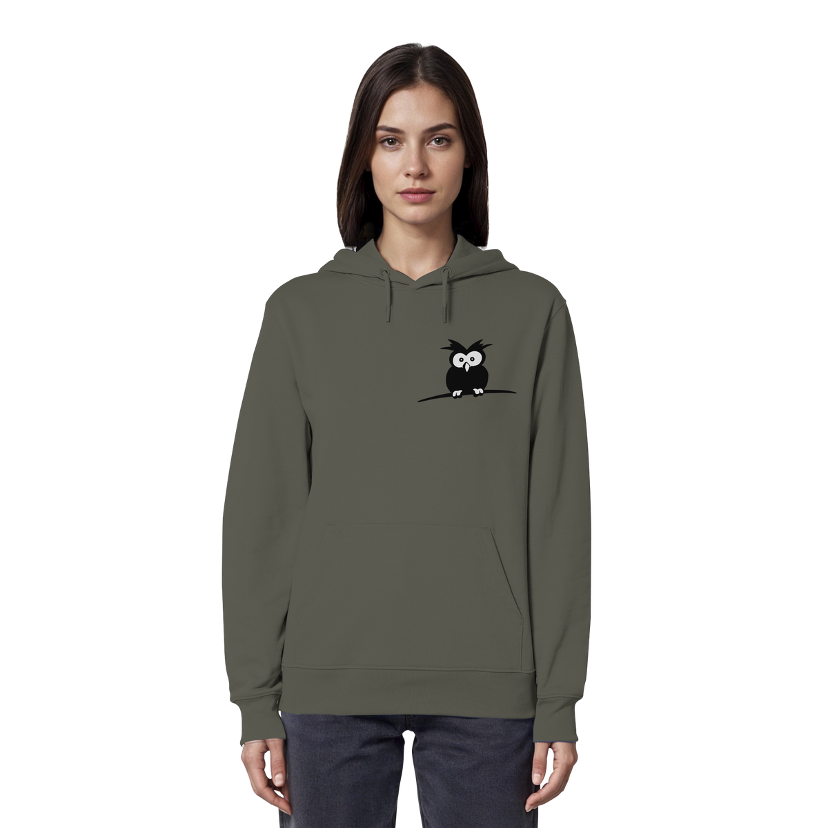 Kleine struppige Eule - Organic Hoodie