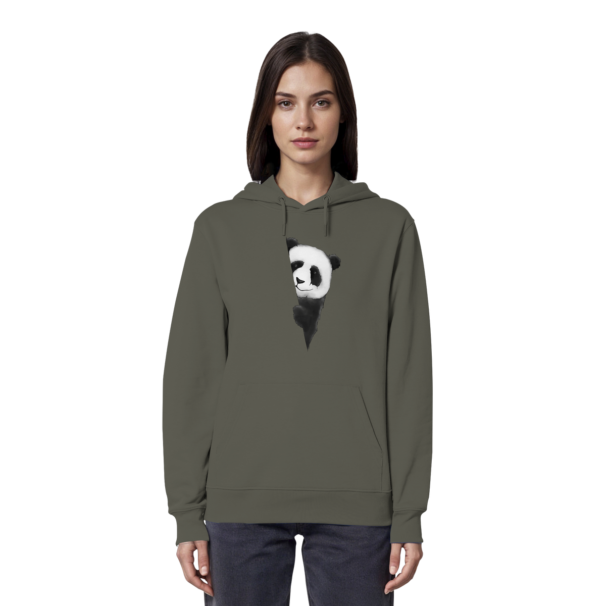 Panda Bär Illustration - Organic Hoodie