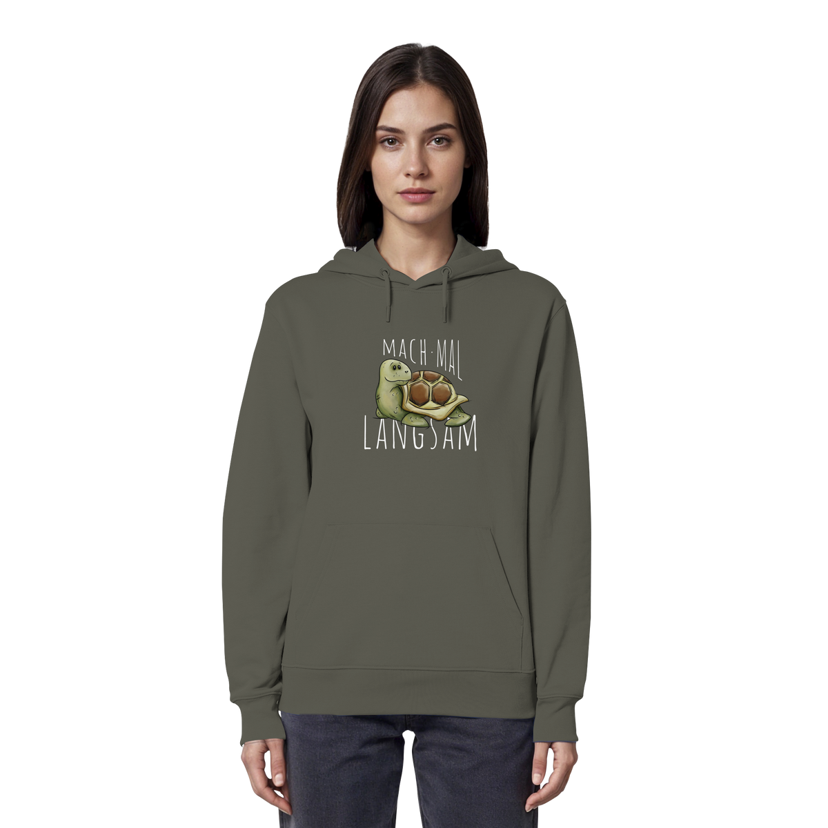 Mach mal langsam Schildkröte - Organic Hoodie
