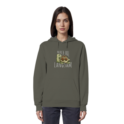 Mach mal langsam Schildkröte - Organic Hoodie