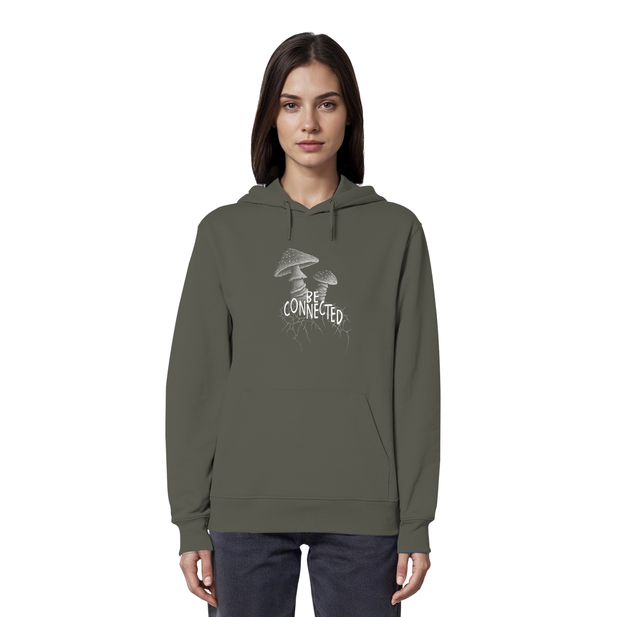 Be Connected Panther-Pilz - Organic Hoodie
